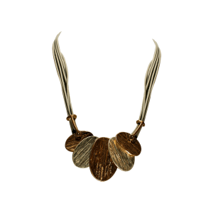 Silver Rose Oval Necklace MC Design Jewellery