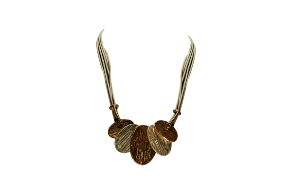 Silver Rose Oval Necklace MC Design Jewellery