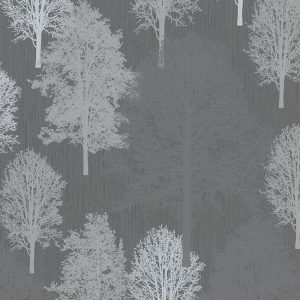 Marburg Wallpaper Tree Dark Grey - MC Design Wall Coverings