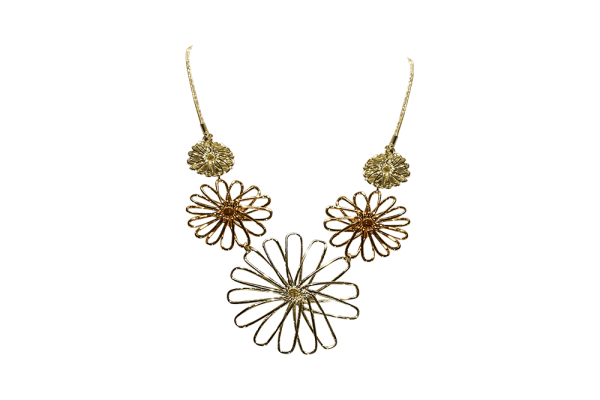 Silver Rose Necklace MC Design Jewellery